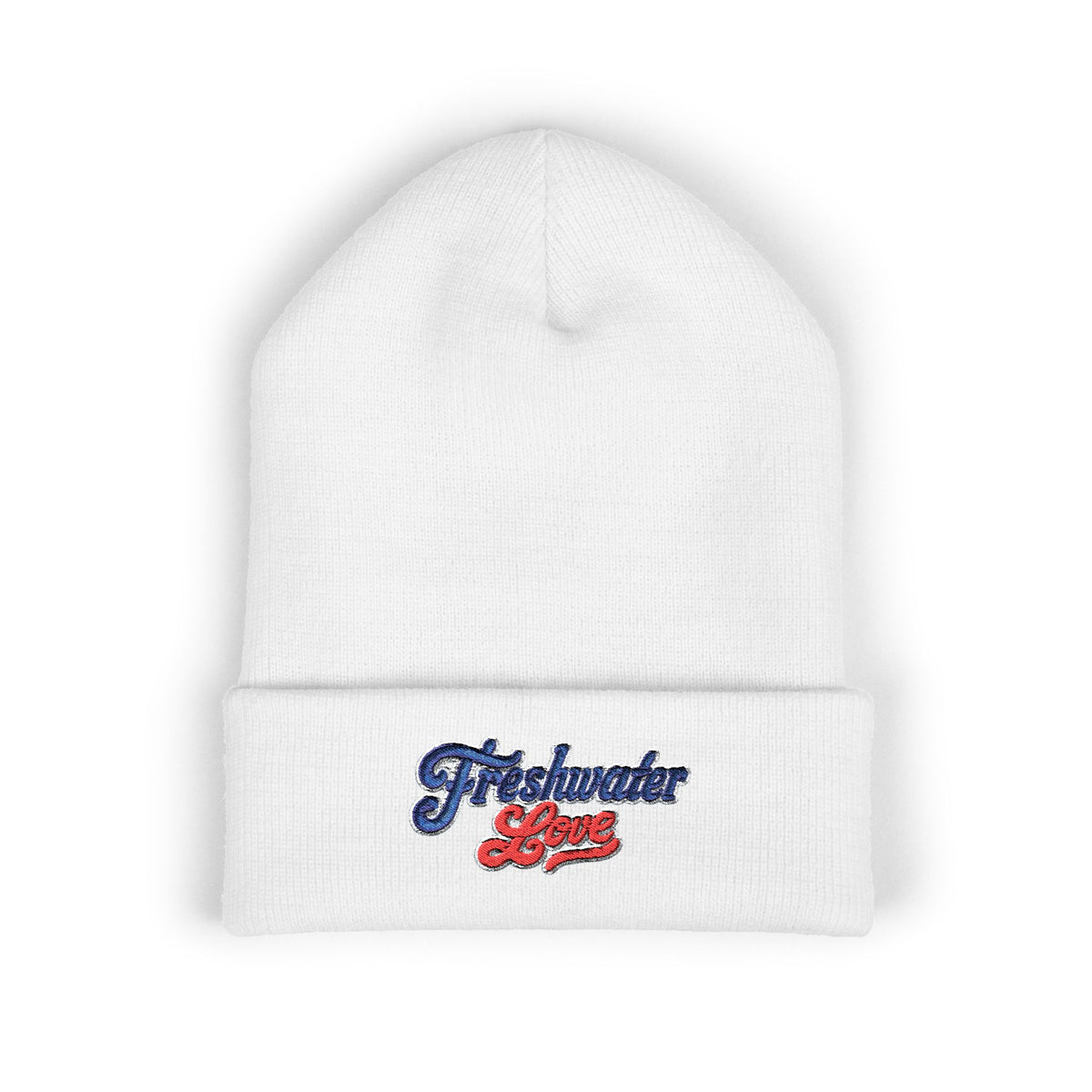 Signature Script Embroidered Cuffed Beanie