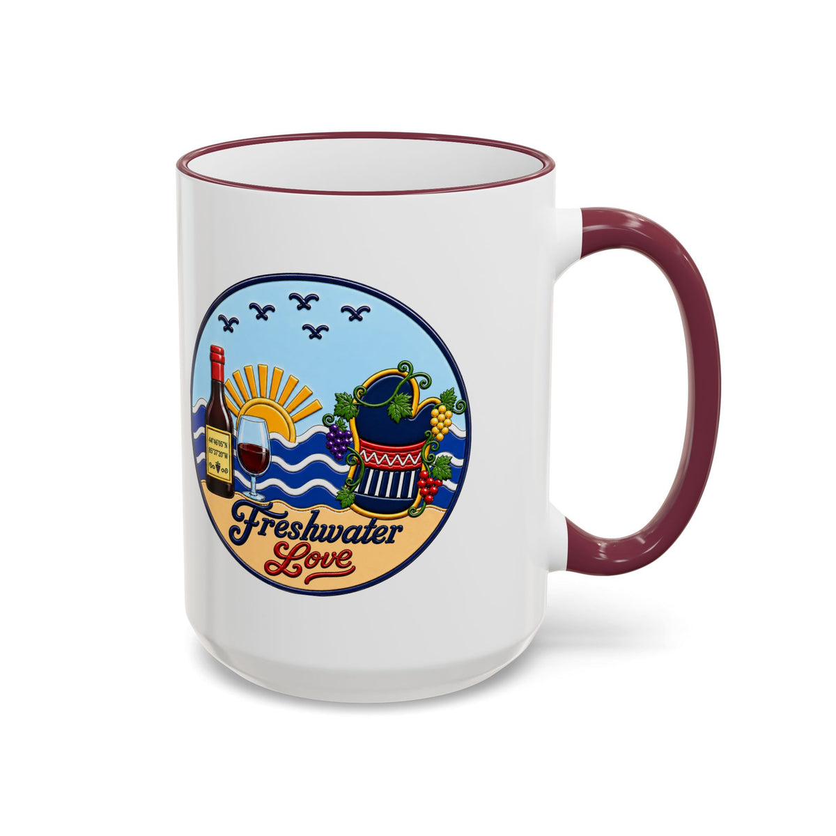 Cellar & Vine Ceramic Mug — 15 oz