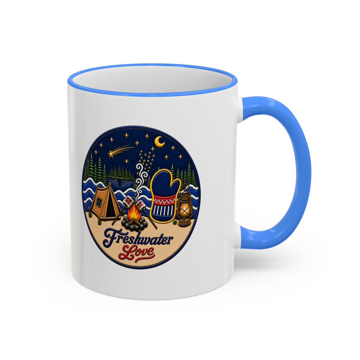 Lakeside Glow Ceramic Mug — 11 oz