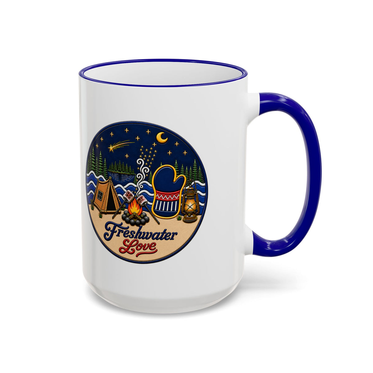 Lakeside Glow Ceramic Mug — 15 oz