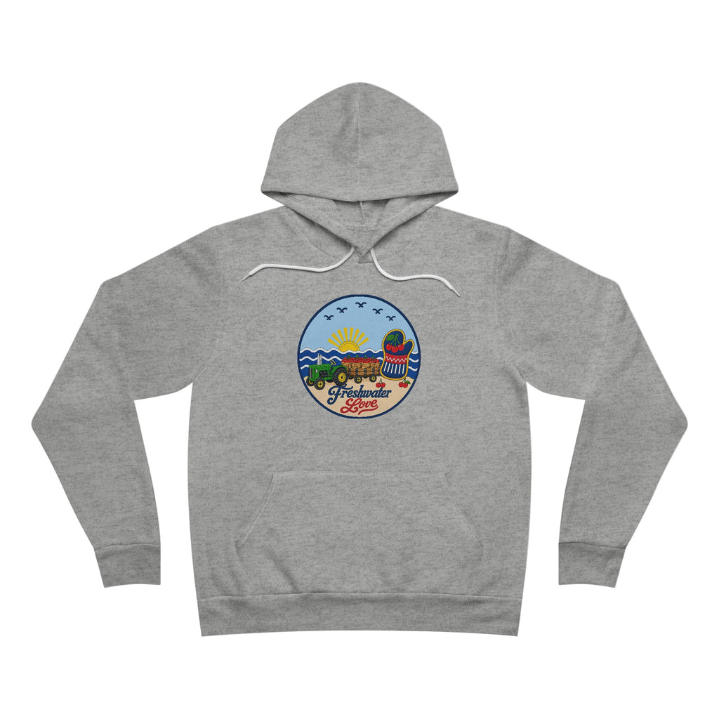 Cherry Harvest Tractor & Wagon Fleece Hoodie