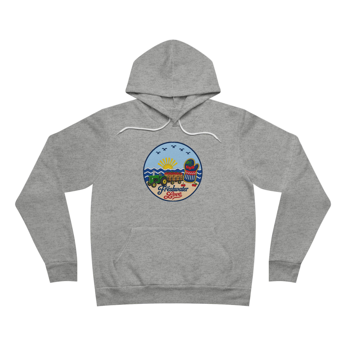 Cherry Harvest Tractor & Wagon Fleece Hoodie