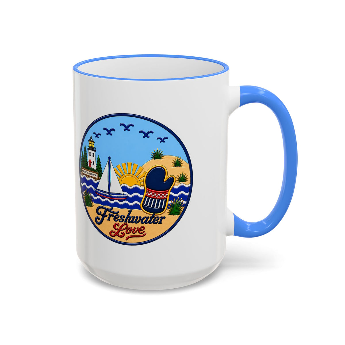 Dune Horizon Ceramic Mug — 15 oz