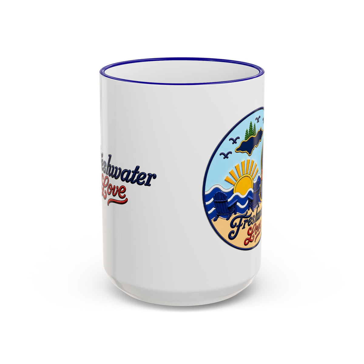 Shoreline Retreat Ceramic Mug — 15 oz