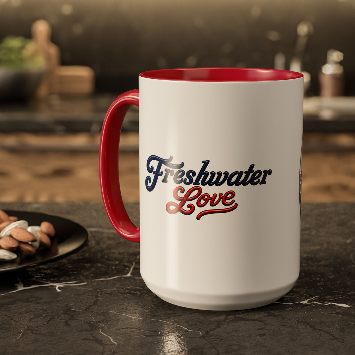 Cherry Harvest Tractor & Wagon Ceramic Mug — 15 oz