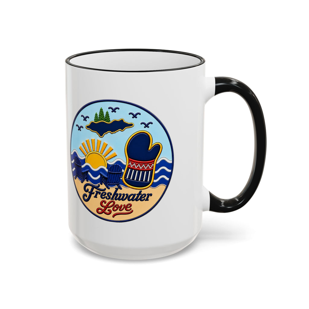 Shoreline Retreat Ceramic Mug — 15 oz