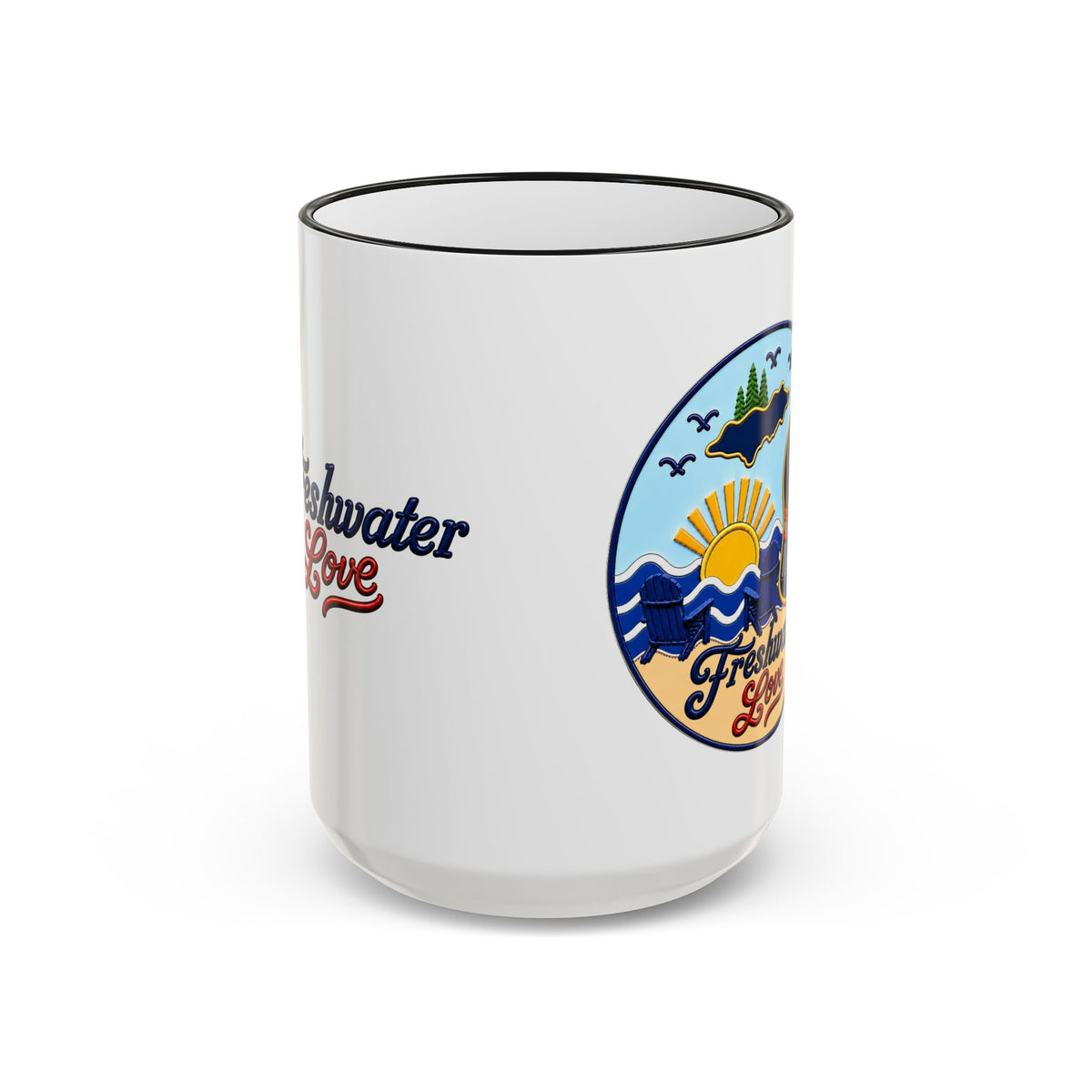 Shoreline Retreat Ceramic Mug — 15 oz