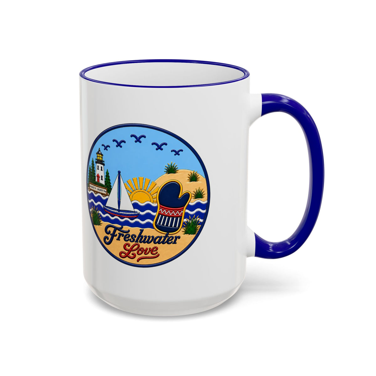 Dune Horizon Ceramic Mug — 15 oz