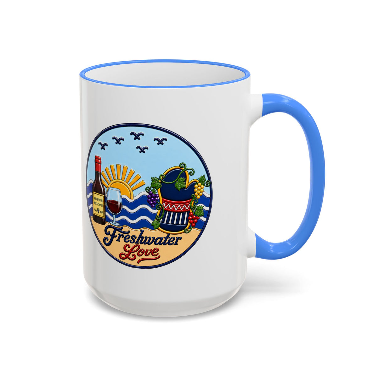 Cellar & Vine Ceramic Mug — 15 oz
