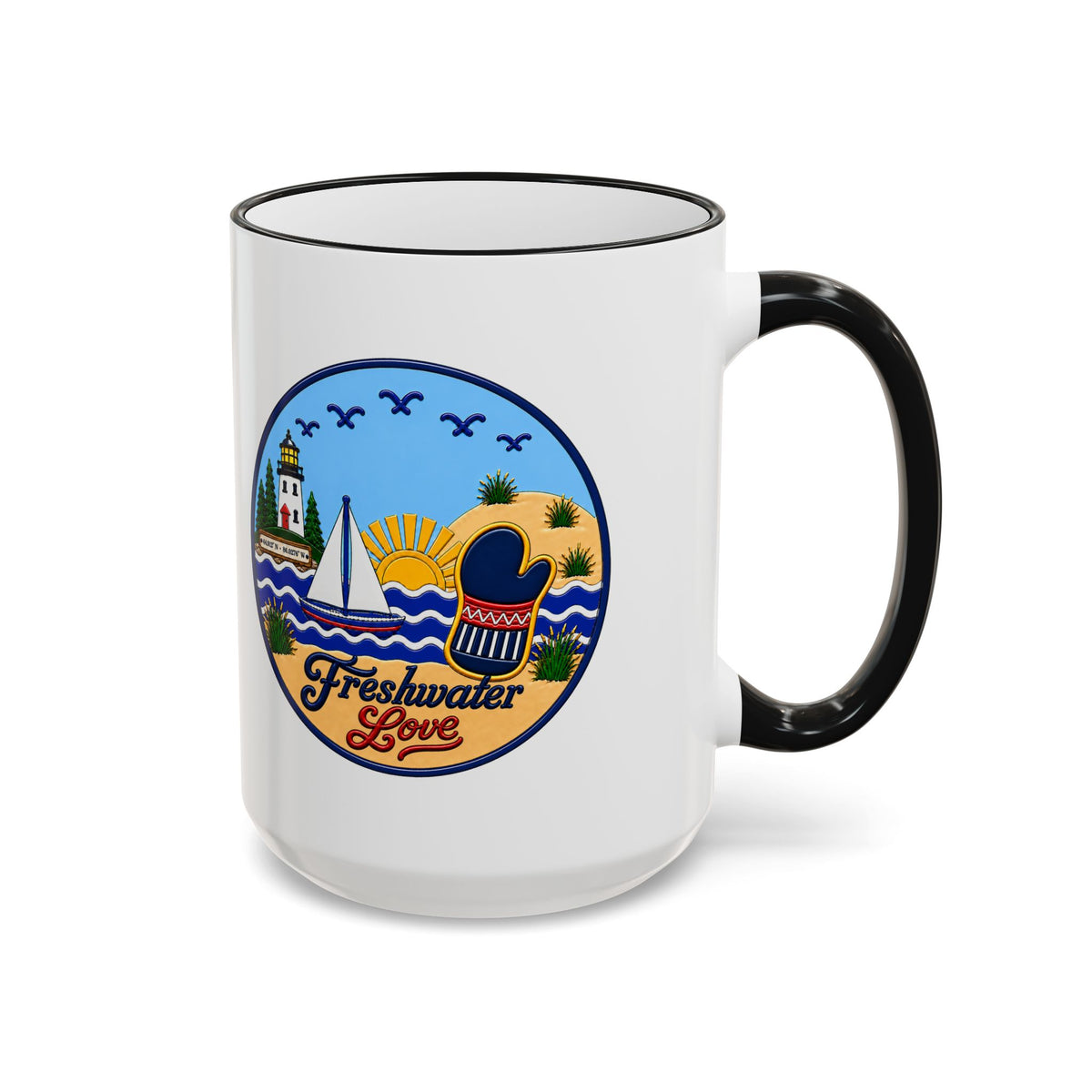 Dune Horizon Ceramic Mug — 15 oz