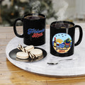 Cellar & Vine Black Ceramic Mug — 11 oz