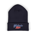 Signature Script Embroidered Cuffed Beanie