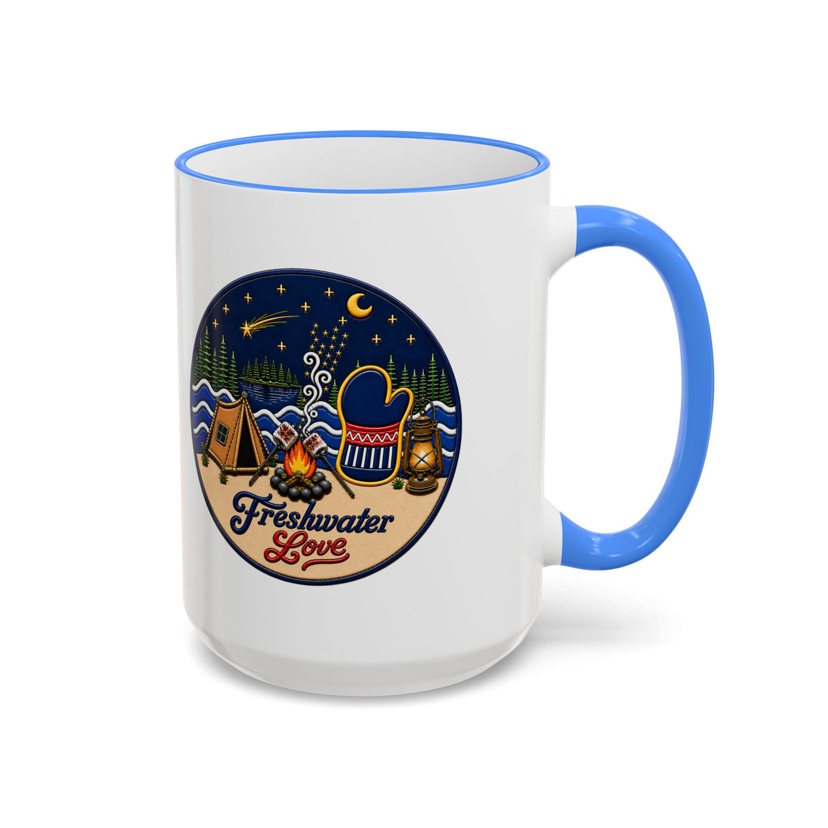 Lakeside Glow Ceramic Mug — 15 oz