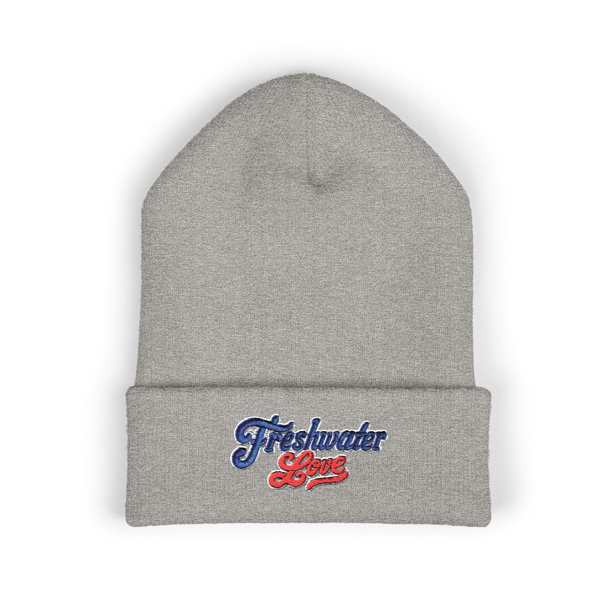 Signature Script Embroidered Cuffed Beanie