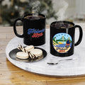 Straits Passage Black Ceramic Mug — 11 oz