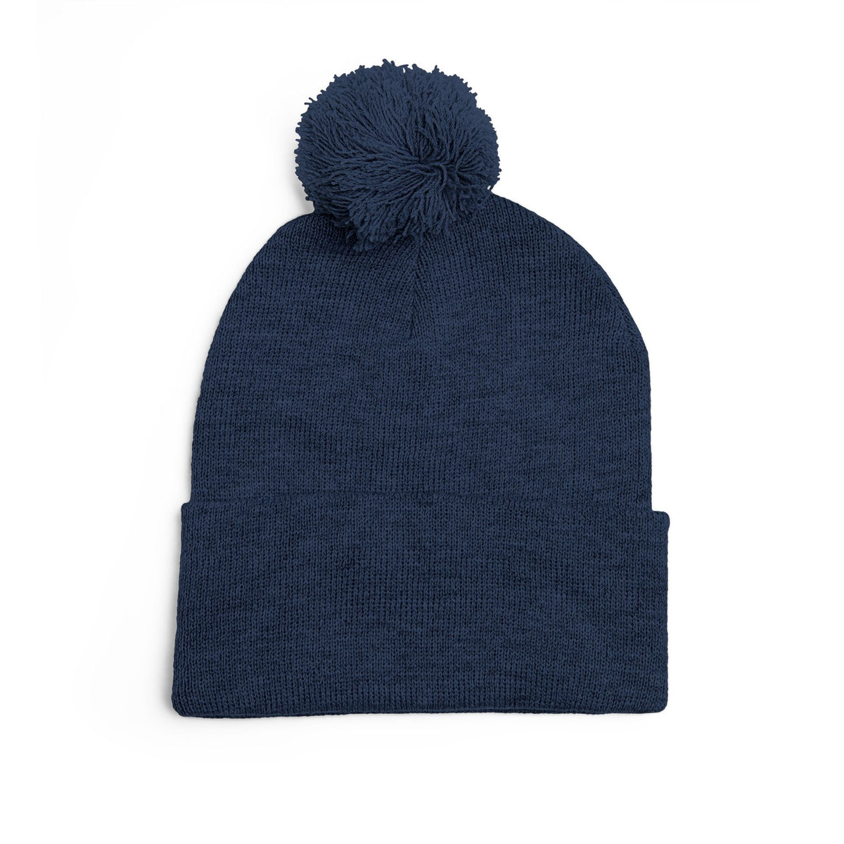 Signature Script Embroidered Pom-Pom Knit Cap