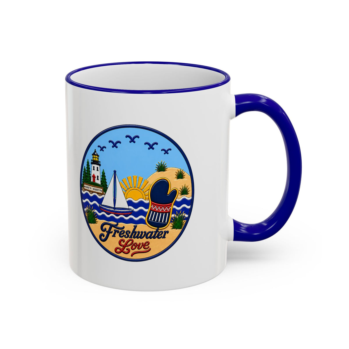 Dune Horizon Ceramic Mug — 11 oz