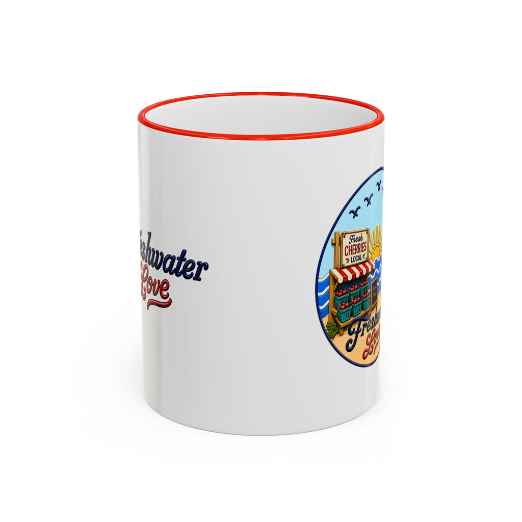 Cherry Harvest Farm Market Ceramic Mug — 11 oz