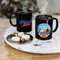 Dune Horizon Black Ceramic Mug — 11 oz