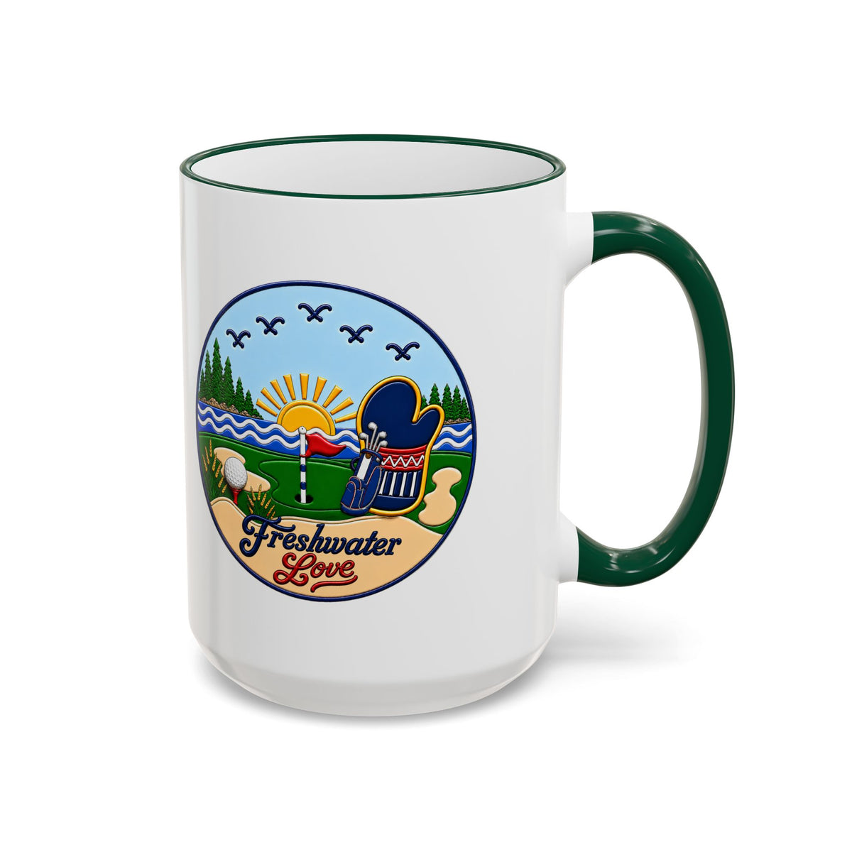 Morning Tee Ceramic Mug — 15 oz