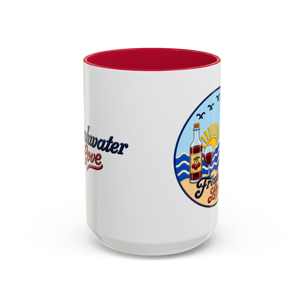 Cherry Harvest Cherry Wine Ceramic Mug — 15 oz